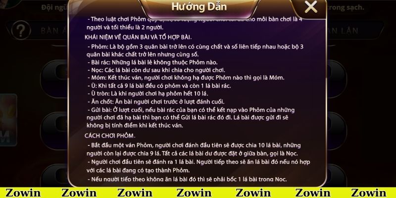 Nguyên tắc xếp phỏm được quy định rõ ràng